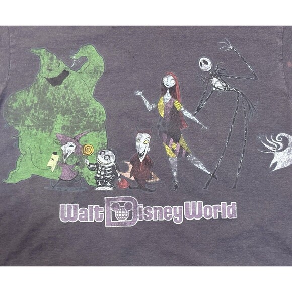 Disney World Nightmare Before X-Mas TShirt S Jack Skellington Tim Burton Cropped - Picture 3 of 5